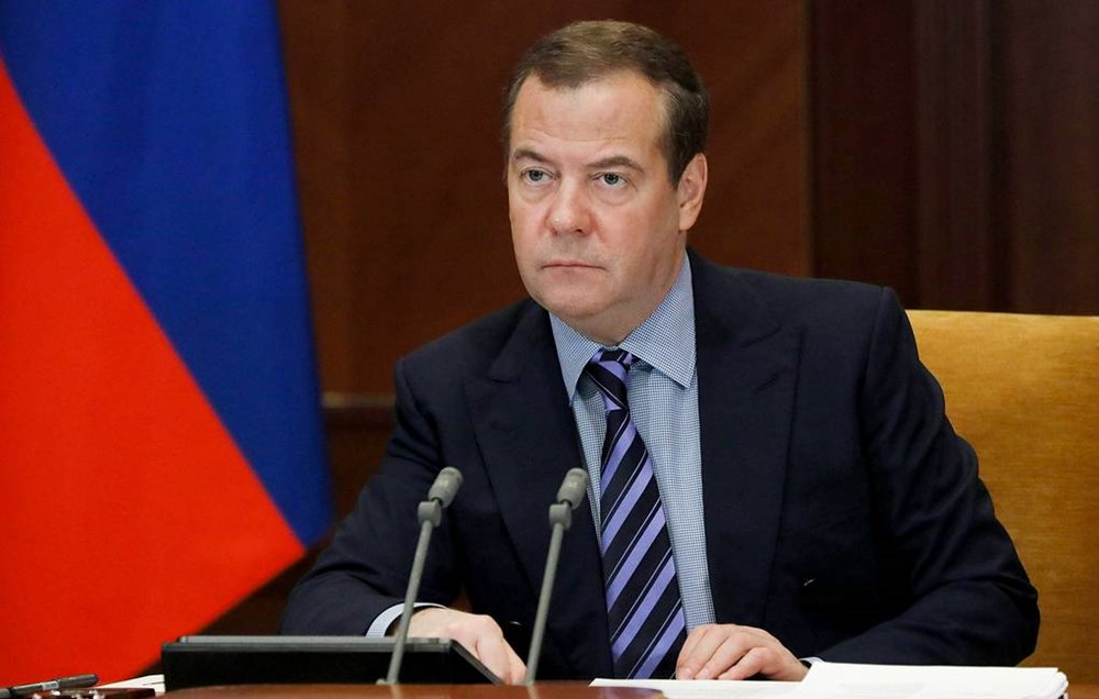 Phó Chủ tịch Hội đồng An ninh Nga Dmitry Medvedev. Ảnh: POOL/TASS