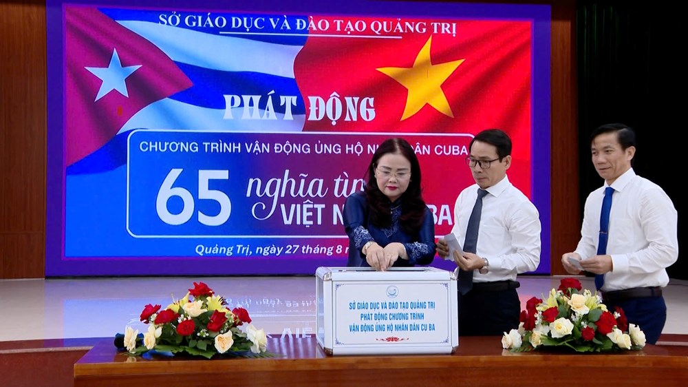 Ngành GD&ĐT Quảng Trị: Sẻ chia nghĩa tình với nhân dân Cuba - ảnh 1
