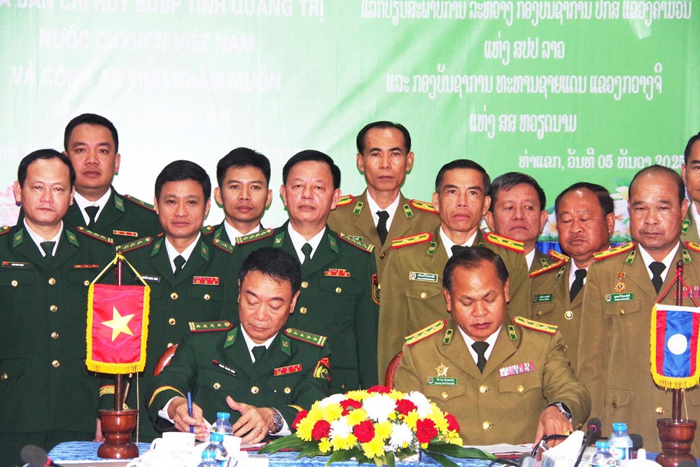 Quảng Trị - Khăm Muồn (Lào): Phối hợp giữ vững an ninh biên giới - ảnh 1