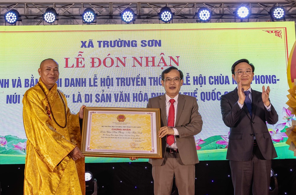 Đón nhận danh hiệu Di sản văn hóa phi vật thể quốc gia - ảnh 2