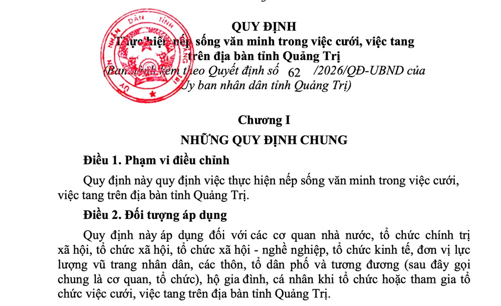 Nhiều quy định mới về nếp sống văn minh trong việc cưới, việc tang - ảnh 1