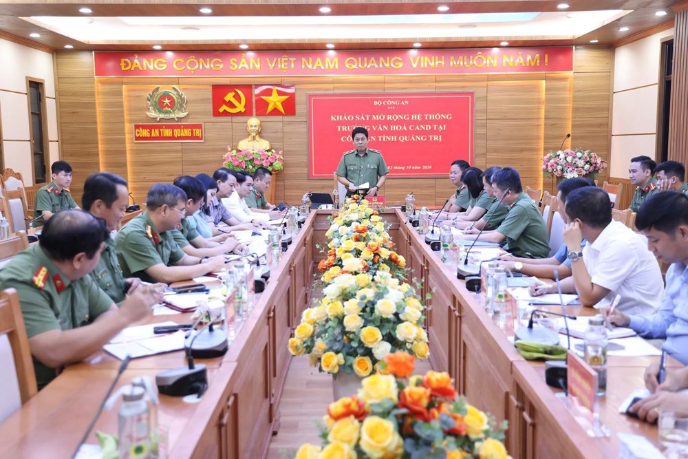 Khảo sát thành lập Trường Văn hóa Công an nhân dân tại Quảng Trị - ảnh 1