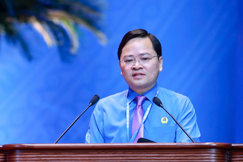 Ông Nguyễn Anh Tuấn tái đắc cử chức Chủ tịch Tổng Liên đoàn Lao động Việt Nam - ảnh 1