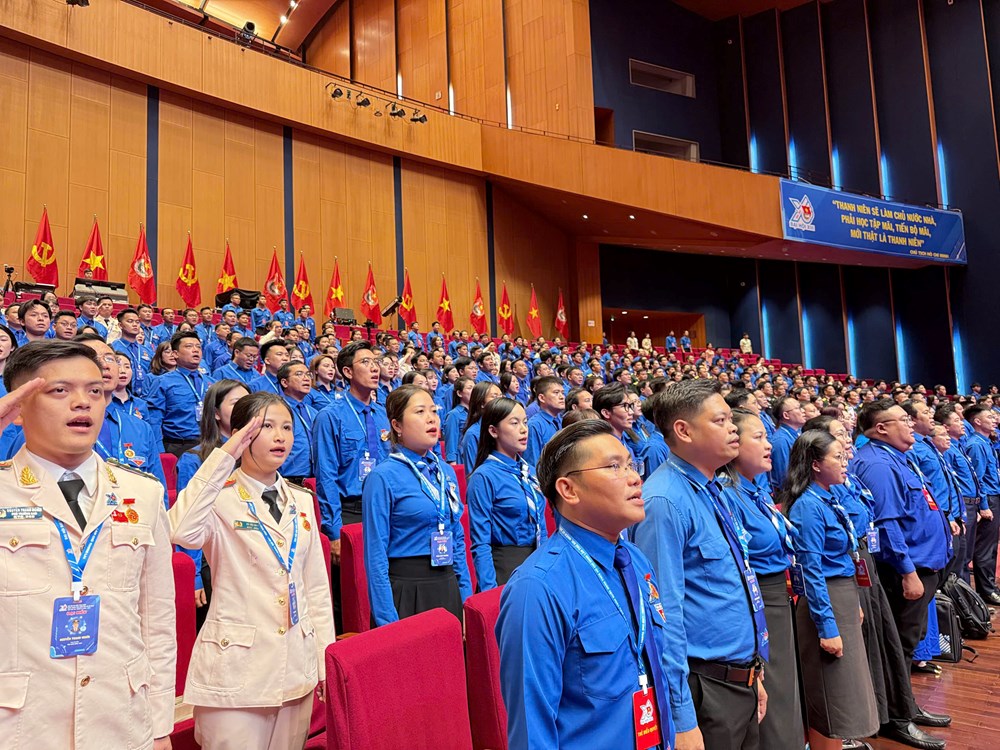 Khai mạc Đại hội Đoàn toàn quốc lần thứ XIII: Tiên phong đổi mới, vững bước vào kỷ nguyên mới - ảnh 1