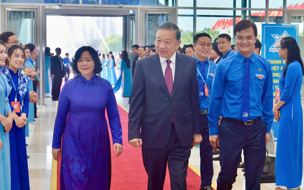 Tổng Bí thư, Chủ tịch nước Tô Lâm dự Phiên trọng thể Đại hội đại biểu toàn quốc Đoàn TNCS Hồ Chí Minh lần thứ XIII - ảnh 1