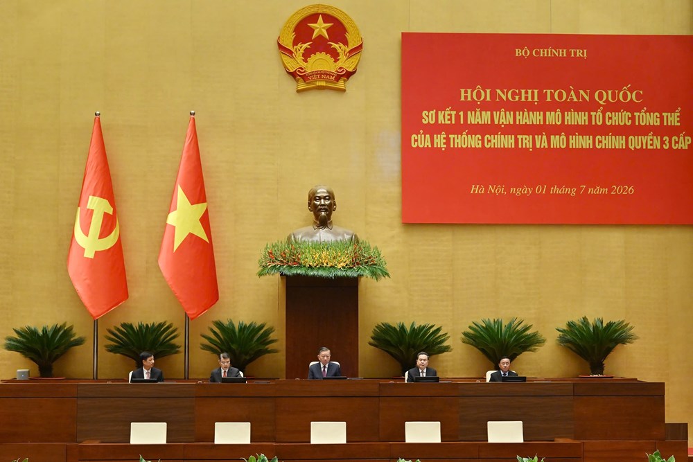 Tổng Bí thư, Chủ tịch nước Tô Lâm chủ trì Hội nghị sơ kết một năm chính quyền 3 cấp - ảnh 1