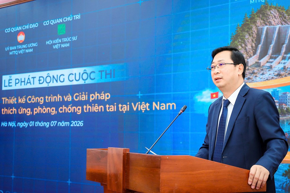 Phát động Cuộc thi “Thiết kế công trình và giải pháp thích ứng, phòng, chống thiên tai tại Việt Nam“ - ảnh 1