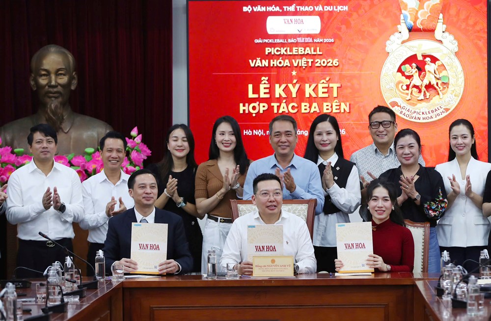 Ký kết hợp tác, đồng hành cùng Giải Pickleball Báo Văn Hóa năm 2026 - ảnh 1