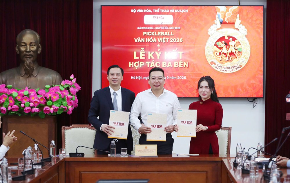 Ký kết hợp tác, đồng hành cùng Giải Pickleball Báo Văn Hóa năm 2026 - ảnh 2