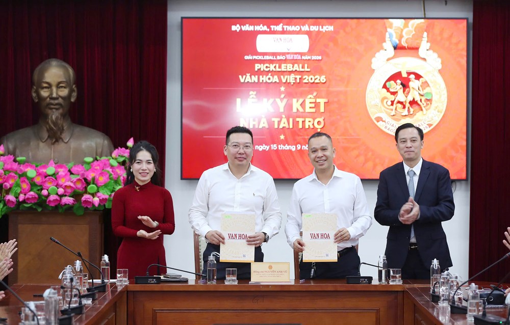 Ký kết hợp tác, đồng hành cùng Giải Pickleball Báo Văn Hóa năm 2026 - ảnh 4