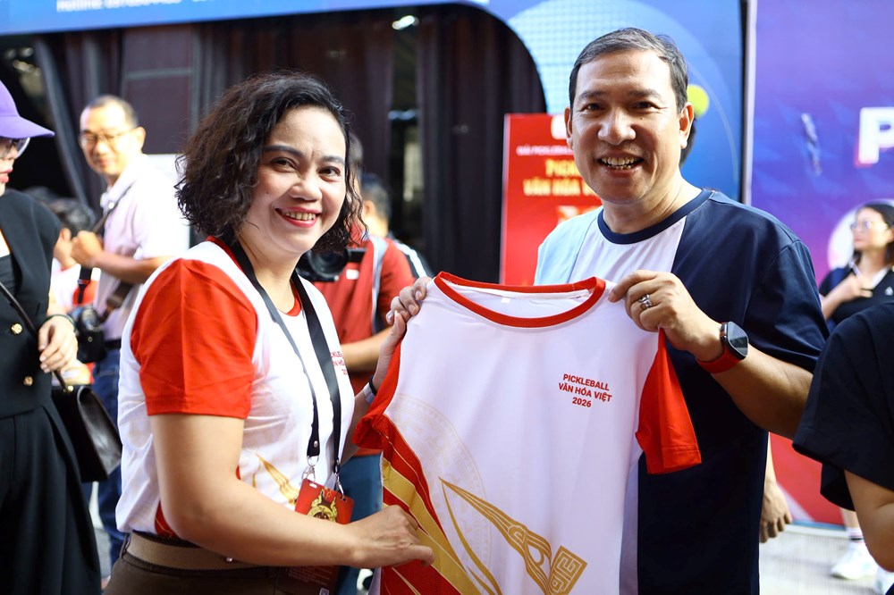 NSND Tự Long, (S)TRONG Trọng Hiếu cùng dàn nghệ sĩ hào hứng tranh tài tại Giải Pickleball Báo Văn Hóa năm 2026 - ảnh 6