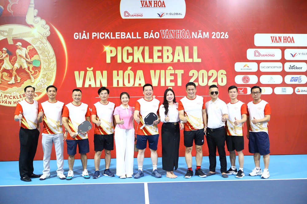 NSND Tự Long, (S)TRONG Trọng Hiếu cùng dàn nghệ sĩ hào hứng tranh tài tại Giải Pickleball Báo Văn Hóa năm 2026 - ảnh 1