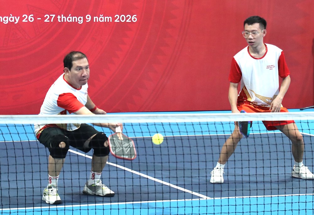 NSND Tự Long, (S)TRONG Trọng Hiếu cùng dàn nghệ sĩ hào hứng tranh tài tại Giải Pickleball Báo Văn Hóa năm 2026 - ảnh 7