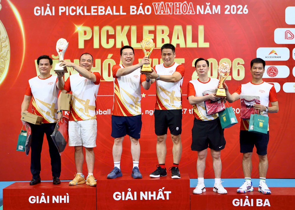 Trao giải hạng mục Lãnh đạo tại Giải Pickleball Báo Văn Hóa - “Pickleball Văn hóa Việt 2026” - ảnh 1