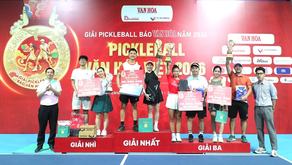 Vinh danh những cặp đôi xuất sắc tại Giải Pickleball Báo Văn Hóa – “Pickleball Văn hóa Việt 2026”  - ảnh 4