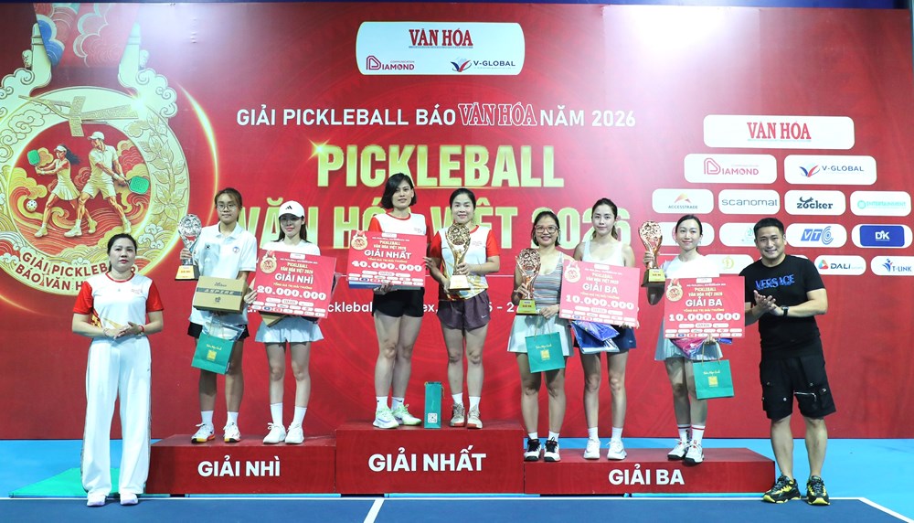 Vinh danh những cặp đôi xuất sắc tại Giải Pickleball Báo Văn Hóa – “Pickleball Văn hóa Việt 2026”  - ảnh 3