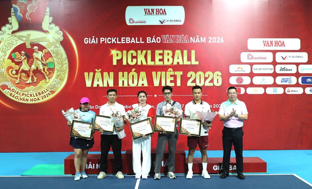 Vinh danh những cặp đôi xuất sắc tại Giải Pickleball Báo Văn Hóa – “Pickleball Văn hóa Việt 2026”  - ảnh 10