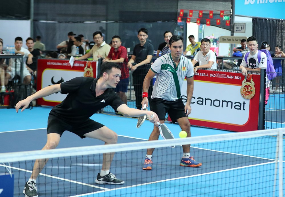 Kịch tính các trận chung kết hạng mục Phong trào tại Giải Pickleball Báo Văn Hóa năm 2026 - ảnh 2