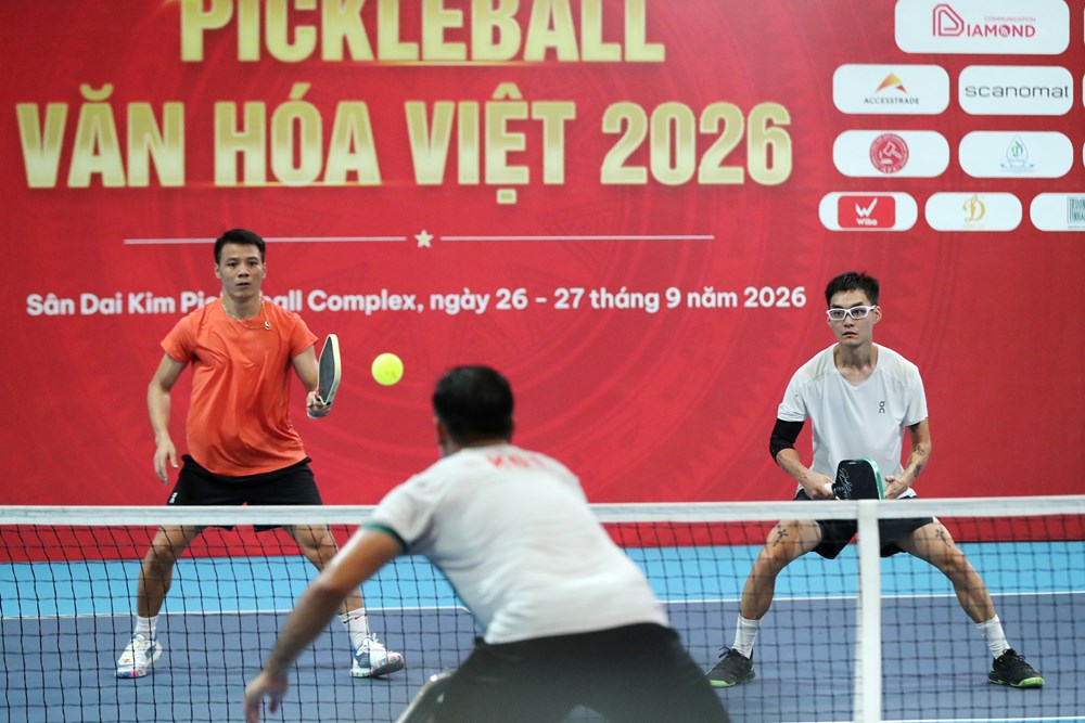 Kịch tính các trận chung kết hạng mục Phong trào tại Giải Pickleball Báo Văn Hóa năm 2026 - ảnh 3