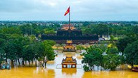 Khu di sản Huế trong ngày mưa lũ 