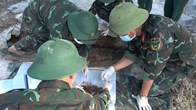 Quy tập được một hài cốt liệt sĩ ở khu vực ga Hương Thủy