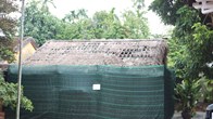 Tu sửa nhà tranh tại di tích Khu lưu niệm Phan Bội Châu