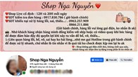 Nữ chủ shop livestream nổi tiếng ở Hà Tĩnh bị khởi tố 