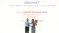 Tổng kết và trao giải cuộc thi viết “Hà Nội & Tôi” lần thứ II