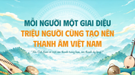 “Thanh âm Việt Nam. Giai điệu cuộc sống“: Mỗi người một giai điệu. Triệu người cùng tạo nên thanh âm Việt Nam