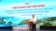 Khánh Hòa: Khai mạc lớp tập huấn kỹ năng dàn dựng nghệ thuật và tuyên truyền trực quan năm 2026