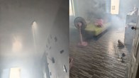 Người phụ nữ gãy chân vì vật lạ xuyên thủng mái nhà khi đang ở phòng ngủ