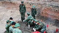 Phát hiện thêm 12 bộ hài cốt liệt sĩ tại Công viên Lê Thị Riêng