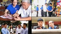 Người dân được thanh niên tình nguyện hỗ trợ thủ tục hành chính sau sáp nhập