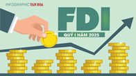 (Infographic) FDI quý 1 tăng trưởng 34,7%