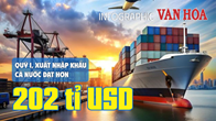 (Infographic) Quý 1, xuất nhập khẩu cả nước đạt hơn 202 tỉ USD