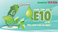 (Infographic) Xăng sinh học E10 là gì, phù hợp cho xe nào?