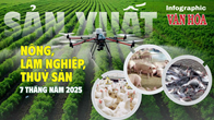 (Infographic) Sản xuất nông, lâm nghiệp, thủy sản 7 tháng năm 2025