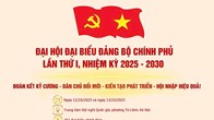 (Infographic) Đại hội đại biểu Đảng bộ Chính phủ lần thứ I, nhiệm kỳ 2025–2030 