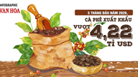 Xuất khẩu cà phê 5 tháng đầu năm 2026 vượt 4,22 tỉ USD, Đức dẫn đầu thị trường