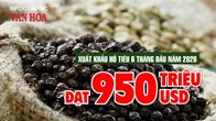 Xuất khẩu hồ tiêu 6 tháng đầu năm 2026 đạt 950 triệu USD, tăng mạnh cả lượng và kim ngạch