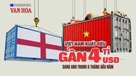 Việt Nam xuất siêu gần 4 tỉ USD sang Anh trong 6 tháng đầu năm 2026