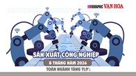 IIP tăng 11,9%: Sản xuất kim loại tăng tới 22,4%