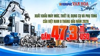 Từ 5,47 lên gần 7 tỉ USD: Xuất khẩu máy móc tăng mạnh