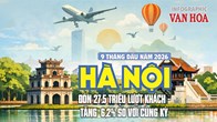 27,5 triệu lượt khách đến Hà Nội, 75,7% là khách nội địa