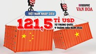 Việt Nam nhập khẩu điện tử từ Trung Quốc gần gấp 3 lần xuất khẩu