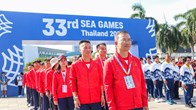 Xúc động khoảnh khắc Quốc thiều Việt Nam vang lên tại Lễ Thượng cờ SEA Games 33