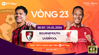 Link xem trực tiếp Bournemouth vs Liverpool, 0h30 ngày 25.1, vòng 23 Ngoại hạng Anh