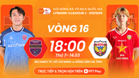 Link xem trực tiếp Becamex TP.HCM vs Hà Tĩnh, 18h00 ngày 14.3, vòng 16 V.League