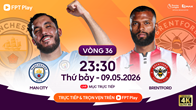 Link xem trực tiếp Man City vs Brentford, 23h30 ngày 9.5 - vòng 36 Ngoại hạng Anh