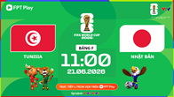 Link xem trực tiếp Tunisia vs Nhật Bản, 11h00 ngày 21.6 - bảng F World Cup 2026